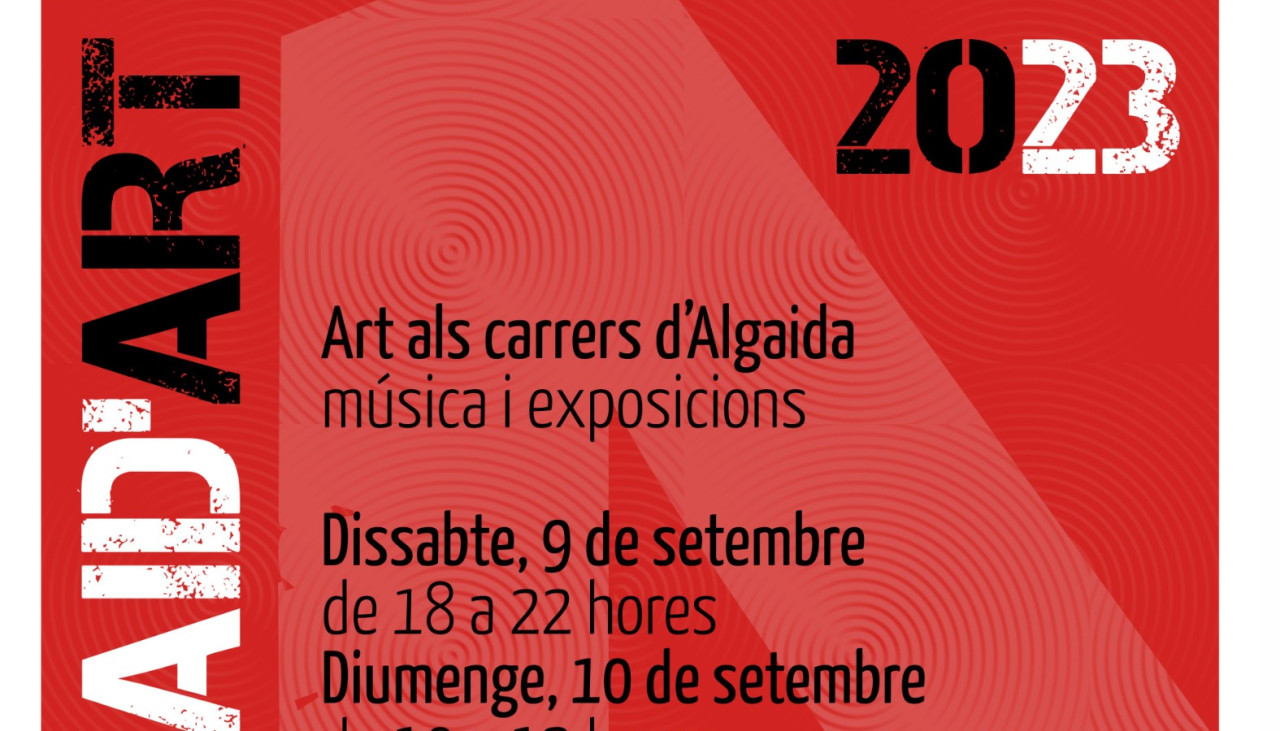 Tot a punt per a l’ALGAID’ART 2023