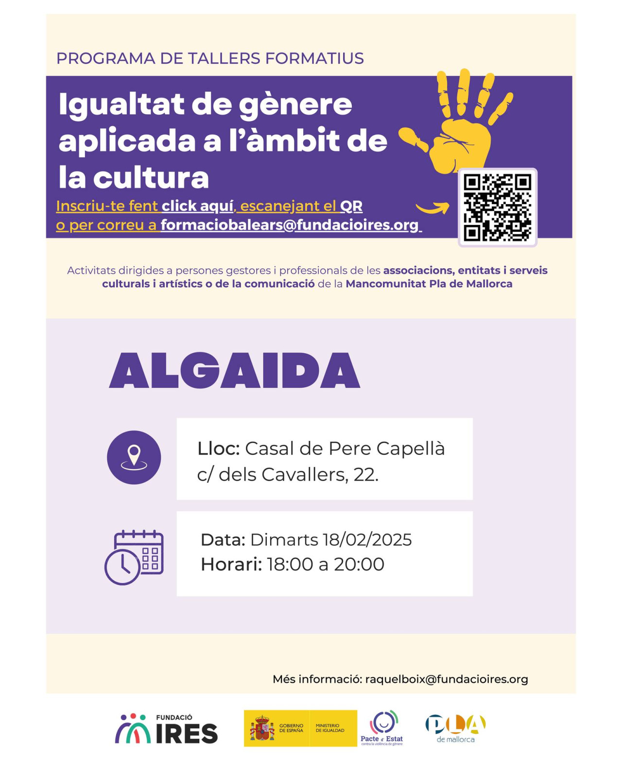 Igualtat de gènere aplicada a l'àmbit de la cultura