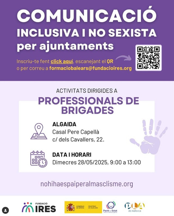 Formacions de comunicació inclusiva i no sexista per al personal d'ajuntaments