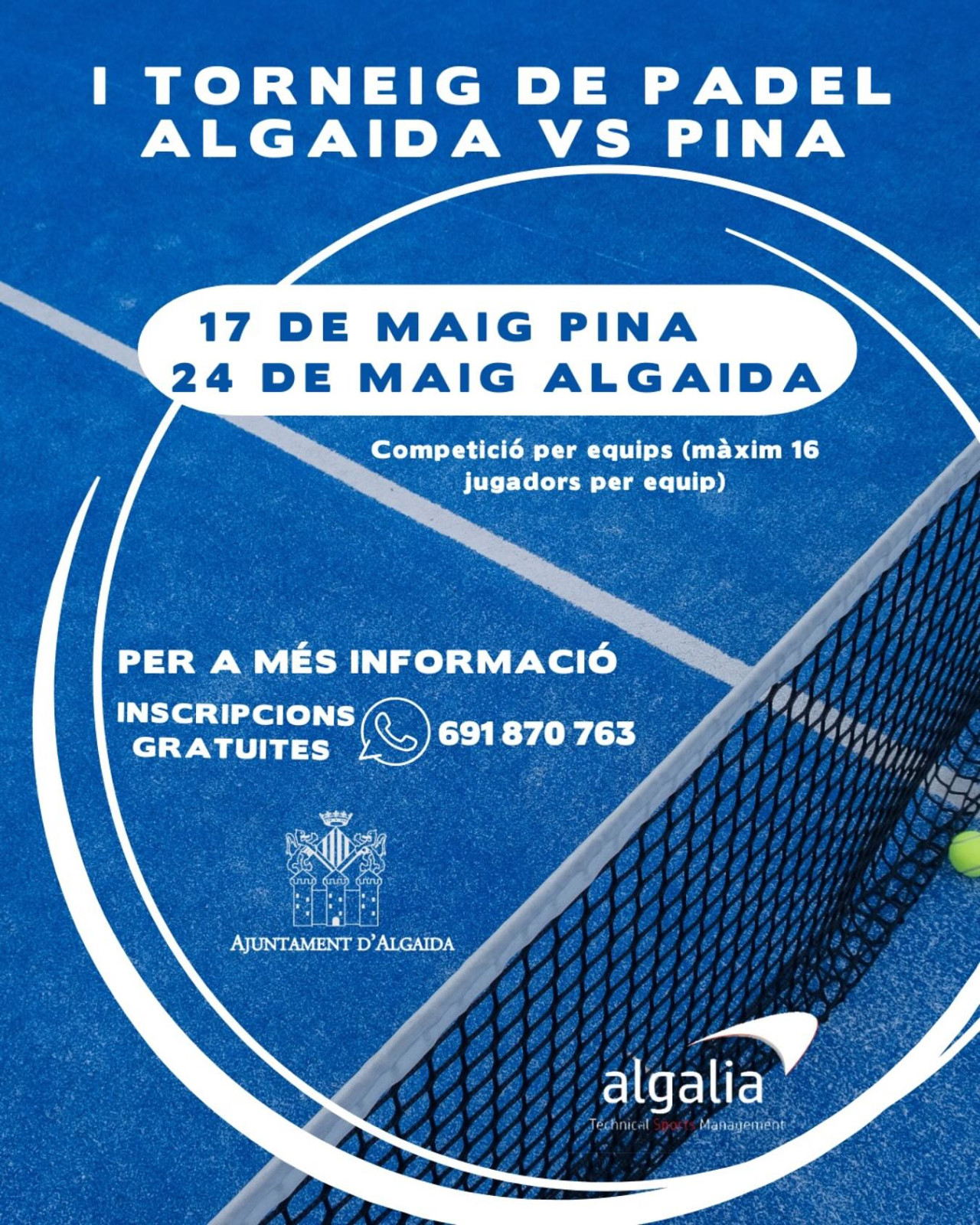 I Torneig de pàdel Algaida vs Pina