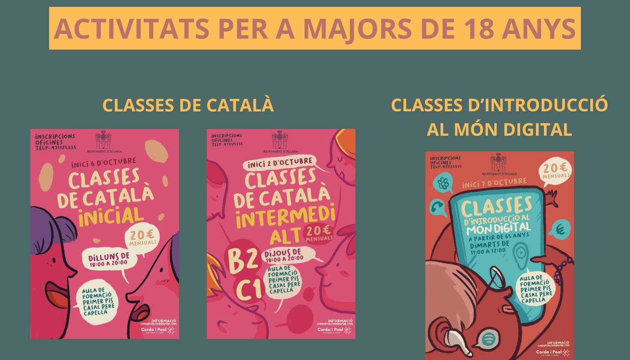 Activitats per a majors de 18 anys