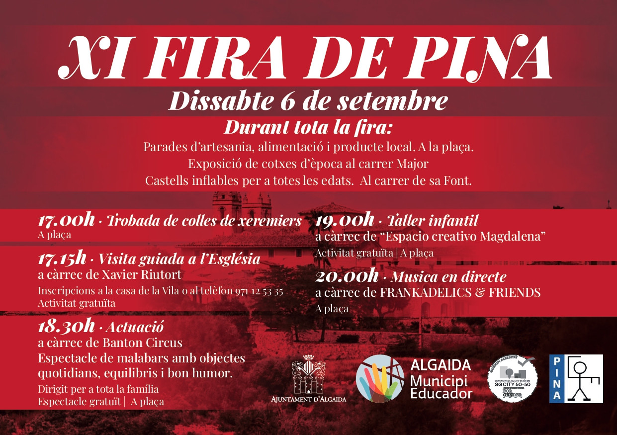 Cartell XI Fira de Pina