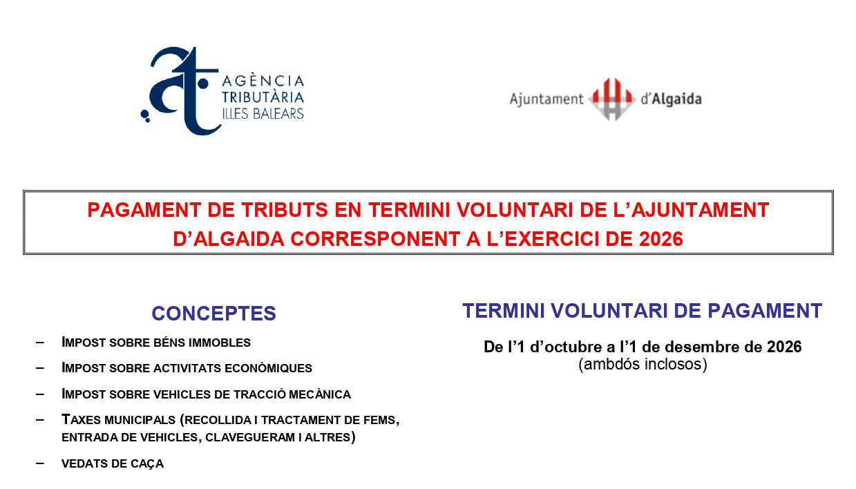 PAGAMENT DE TRIBUTS