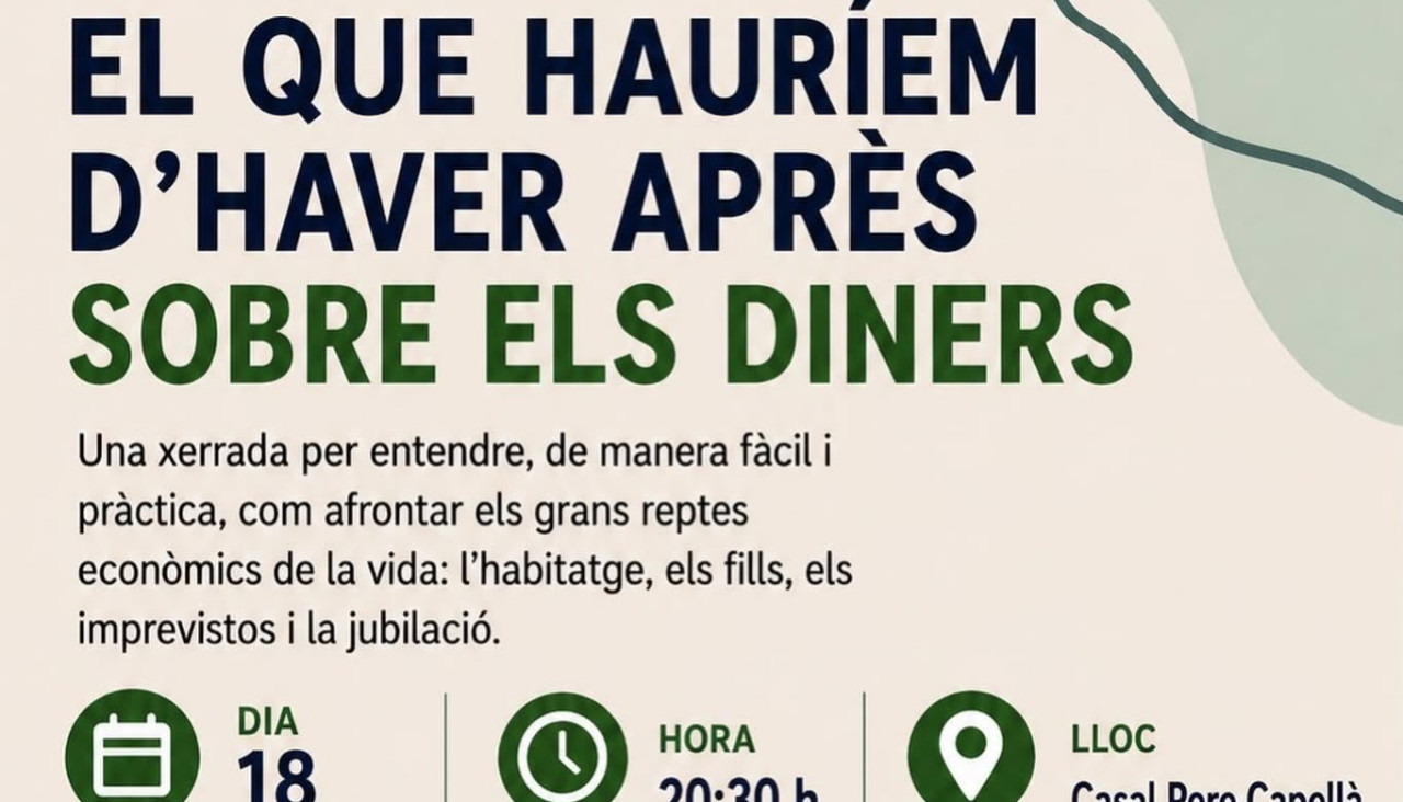 XERRADA: EL QUE HAURÍEM D’HAVER APRÈS SOBRE ELS DINERS
