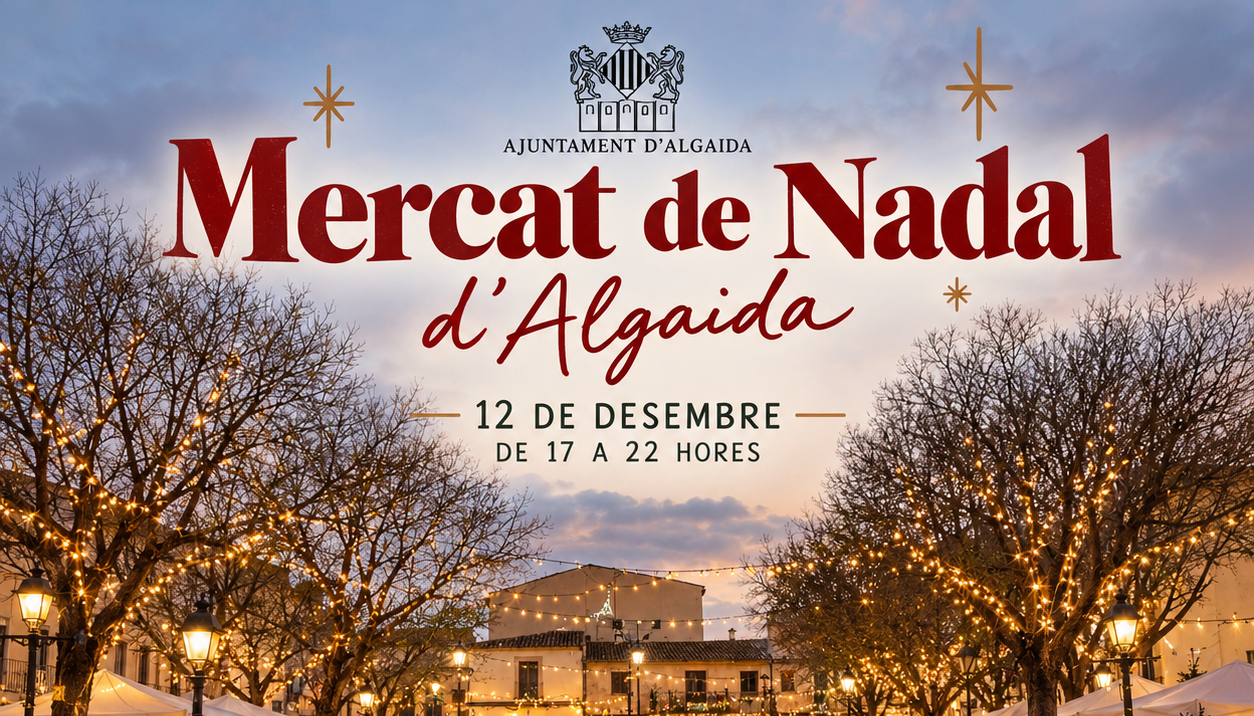 Cartell Mercat de Nadal Algaida 2026
