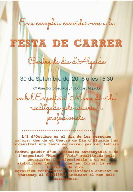 Festa de Carrer al Centre de Dia d'Algaida amb motiu del Dia de les Perones Majors