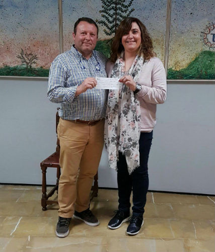 La Societat de Caçadors d'Algaida fa una donació de 100 euros per a Ciudad Antigua