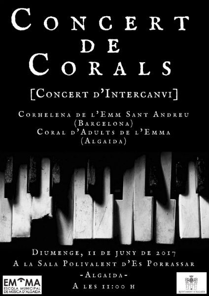 Concert intercanvi de Corals entre Barcelona i Algaida