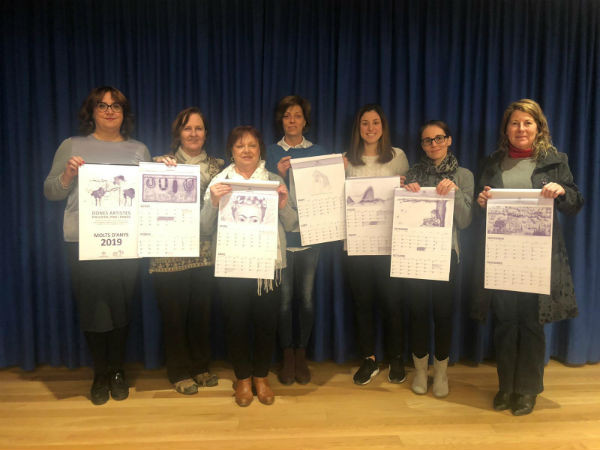 L'Ajuntament d'Algaida dedica el calendari de 2019 a les dones artistes del municipi