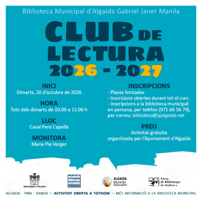Jpg cartell club de lectura 2026-2027