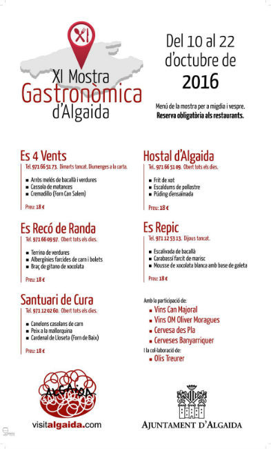 Comença la XI Mostra Gastronòmica d'Algaida