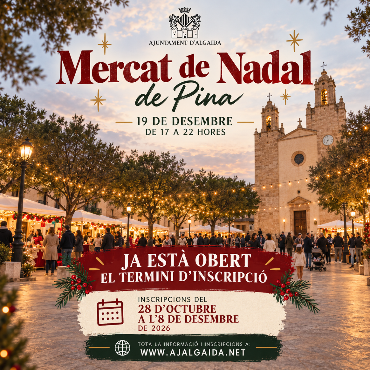Cartell Mercat de Nadal Pina