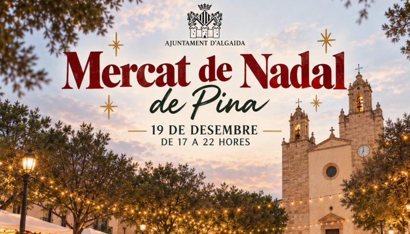 Cartell Mercat de Nadal Pina