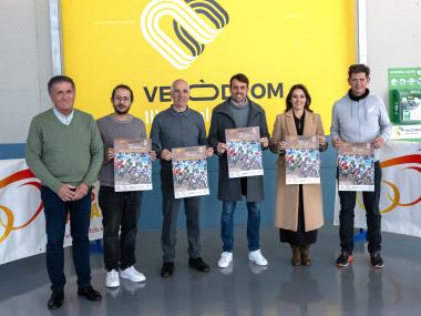 Margalida Fullana i Adrià Argüés a la presentació del Gran Premi Toni Cerdà