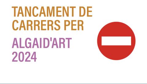 TANCAMENT DE CARRERS PER ALGAID'ART 2024