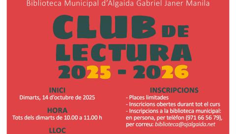 Cartell club lectura 2025-2026