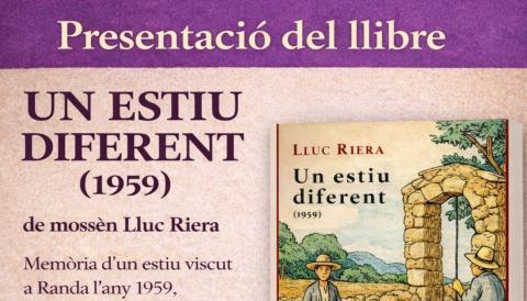 PRESENTACIÓ DEL LLIBRE 'UN ESTIU DIFERENT'